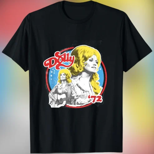 Dolly 72 Tee Vintage Dolly Parton Retro Country Music Graphic T-Shirt