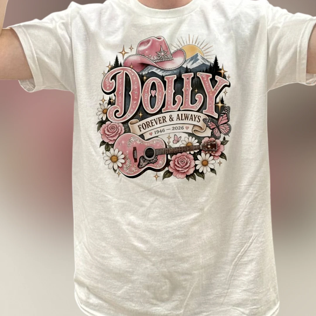 Dolly Forever Always 1946-2026 Dolly Parton Country Music Tee, Western Floral Graphic T-Shirt