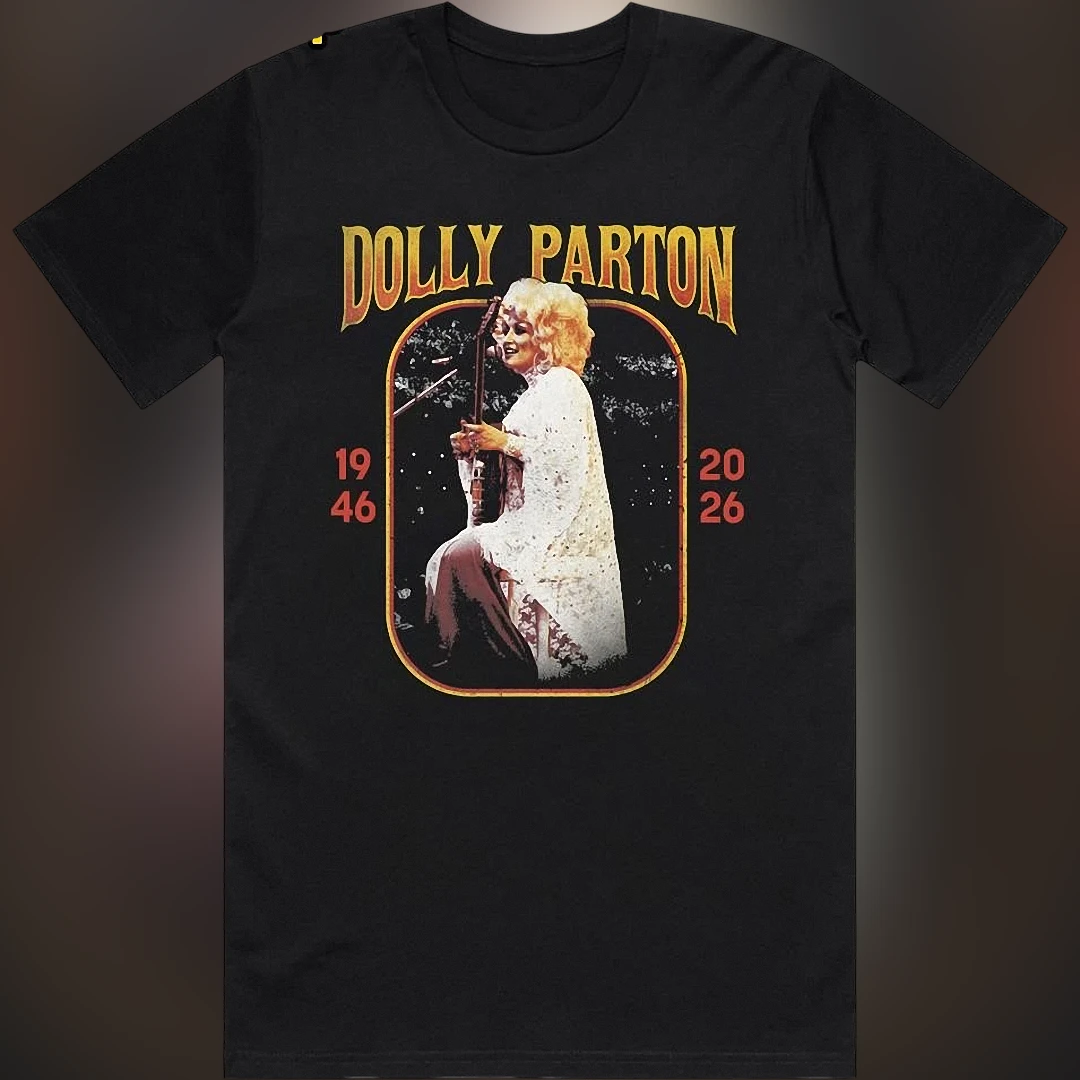 Dolly Parton 1946 2026 Tee Vintage Country Music Legend Memorial Graphic T-Shirt
