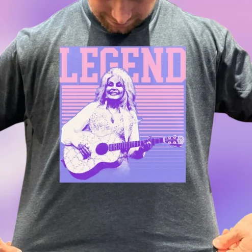 Dolly Parton Legend Tee, Retro Country Music Icon Graphic T-Shirt Gift for Fans