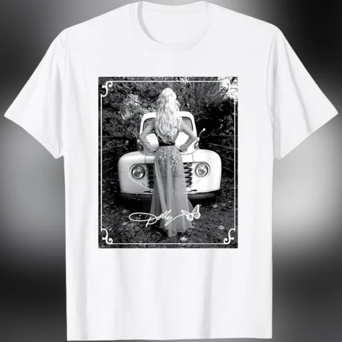 Dolly Parton Vintage Car Graphic Tee, Retro Country Music Fan Shirt