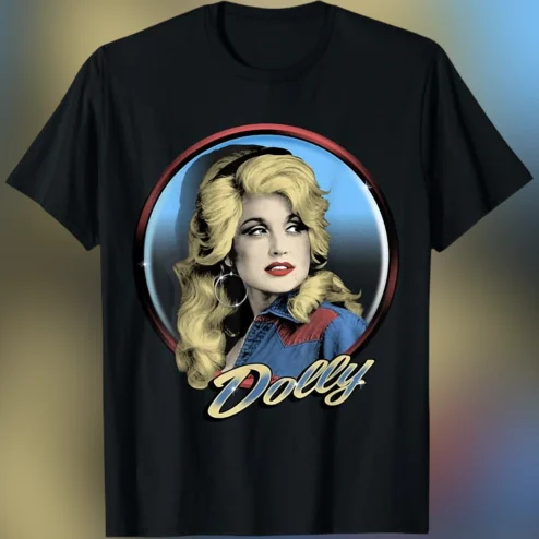 Dolly Tee Vintage Dolly Parton Retro Country Music Graphic Shirt for Fans