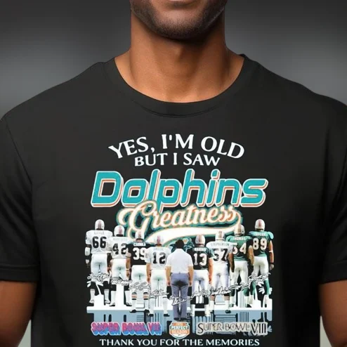 Dolphins Greatness Super Bowl VII VIII Tee, Vintage Football Memories Graphic Shirt for Fans