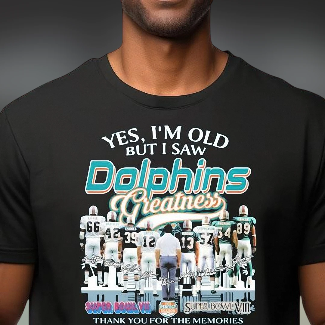 Dolphins Greatness Super Bowl VII VIII Tee, Vintage Football Memories Graphic Shirt for Fans