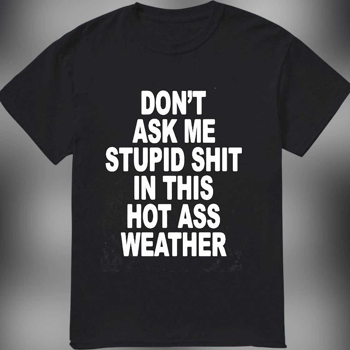 Don't Ask Me Stupid Shit in This Hot Ass Weather Tee, Sarcastic Summer Meme Shirt, Funny Heat Wave Humor Gift