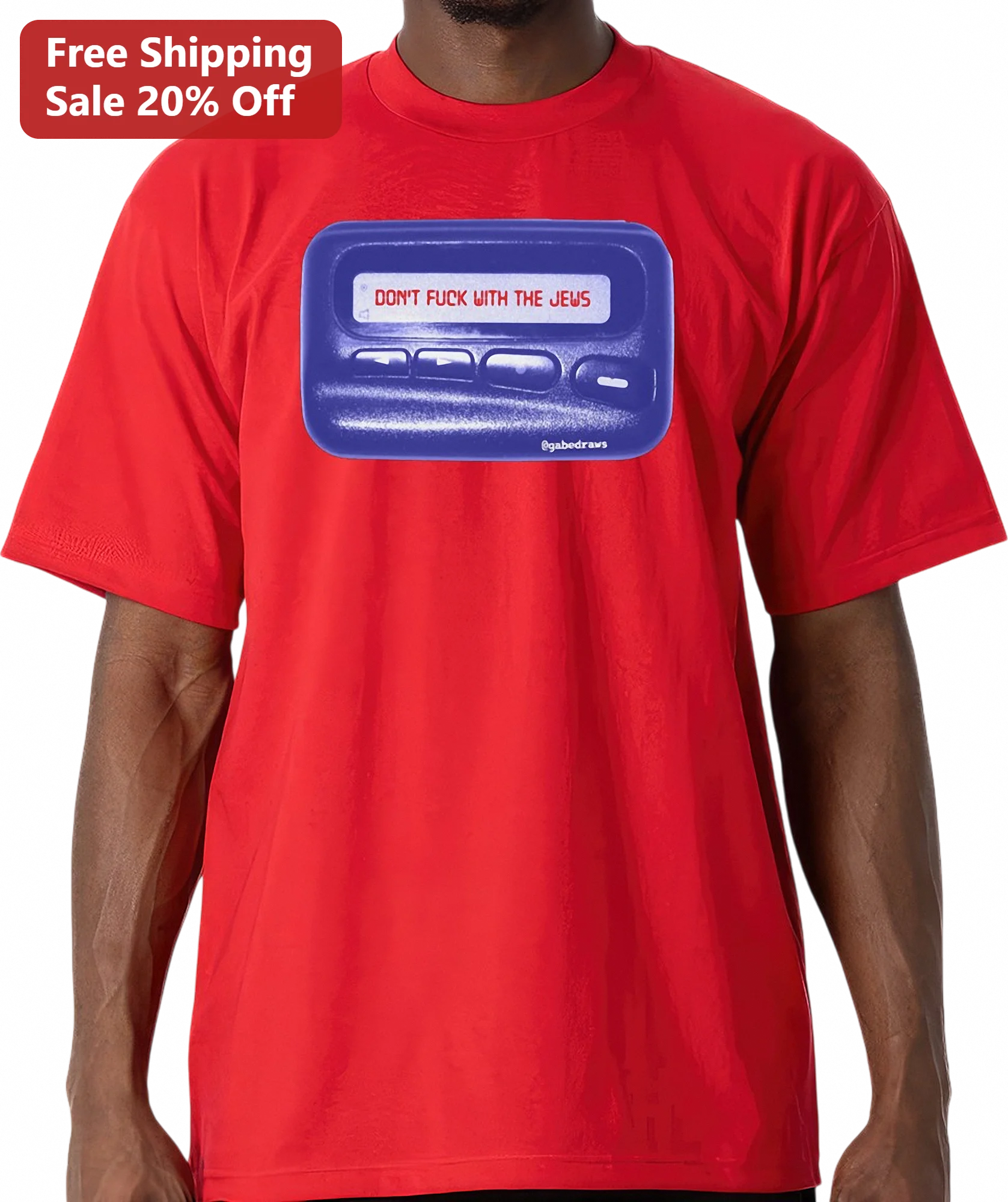 Don't Fuck With The Jews Tee Retro 90s Pager Jewish Pride Statement Shirt Unisex Gift