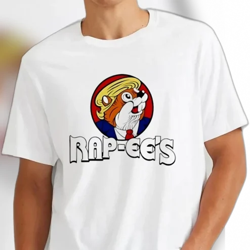 Donald Trump Rap-ee's Parody Graphic Tee Funny Political Beaver Cartoon