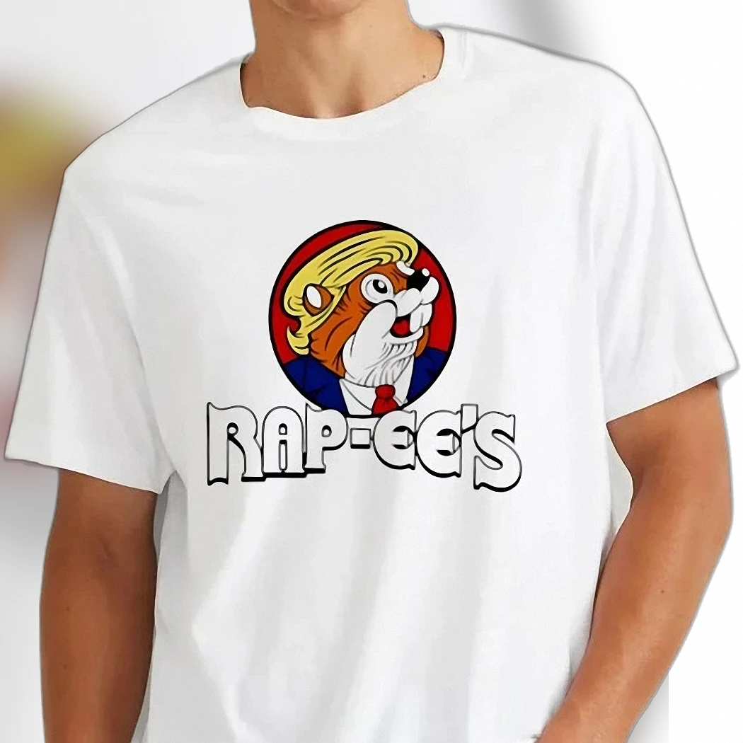 Donald Trump Rap-ee's Parody Graphic Tee Funny Political Beaver Cartoon