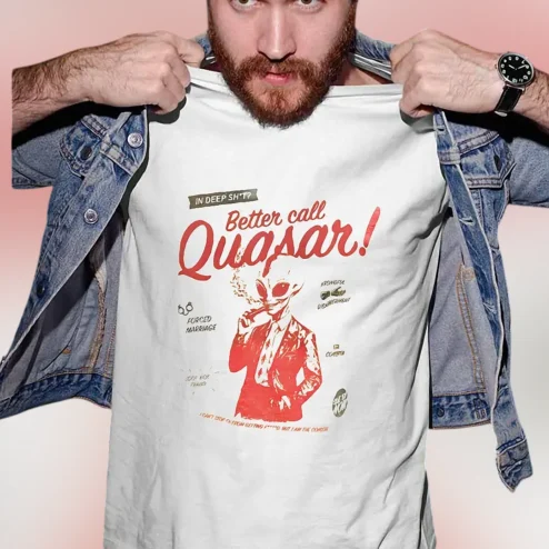 Dungeon Crawler Carl Better Call Quasar Tee, Funny LitRPG Fandom Alien Lawyer Parody Shirt