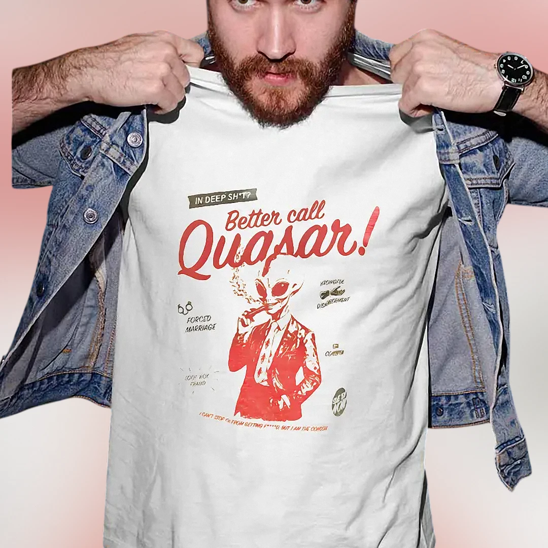Dungeon Crawler Carl Better Call Quasar Tee, Funny LitRPG Fandom Alien Lawyer Parody Shirt