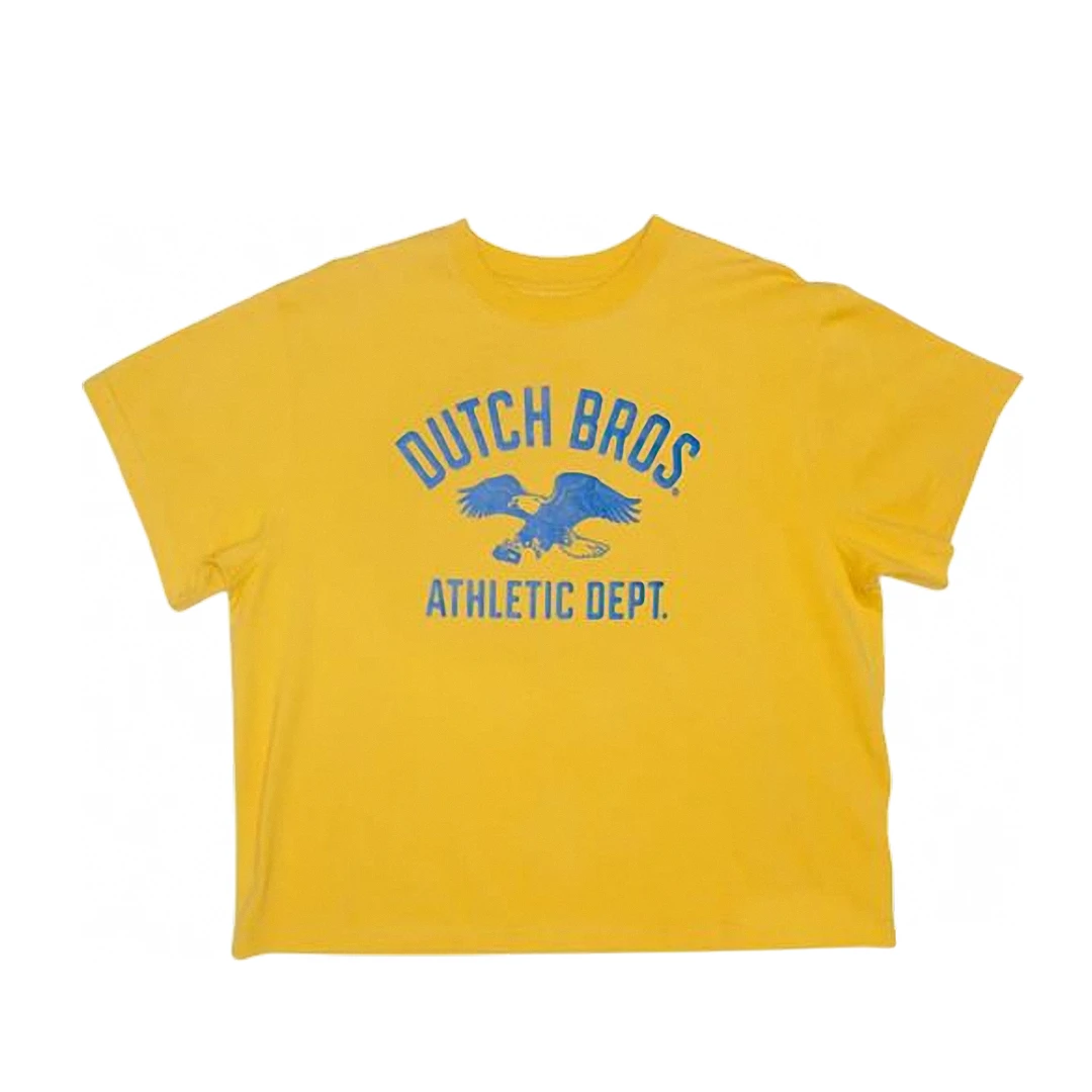 Dutch Bros Athletic Dept Graphic Tee, Vintage Coffee Lover Collegiate Eagle Shirt Gift for Men and Women
