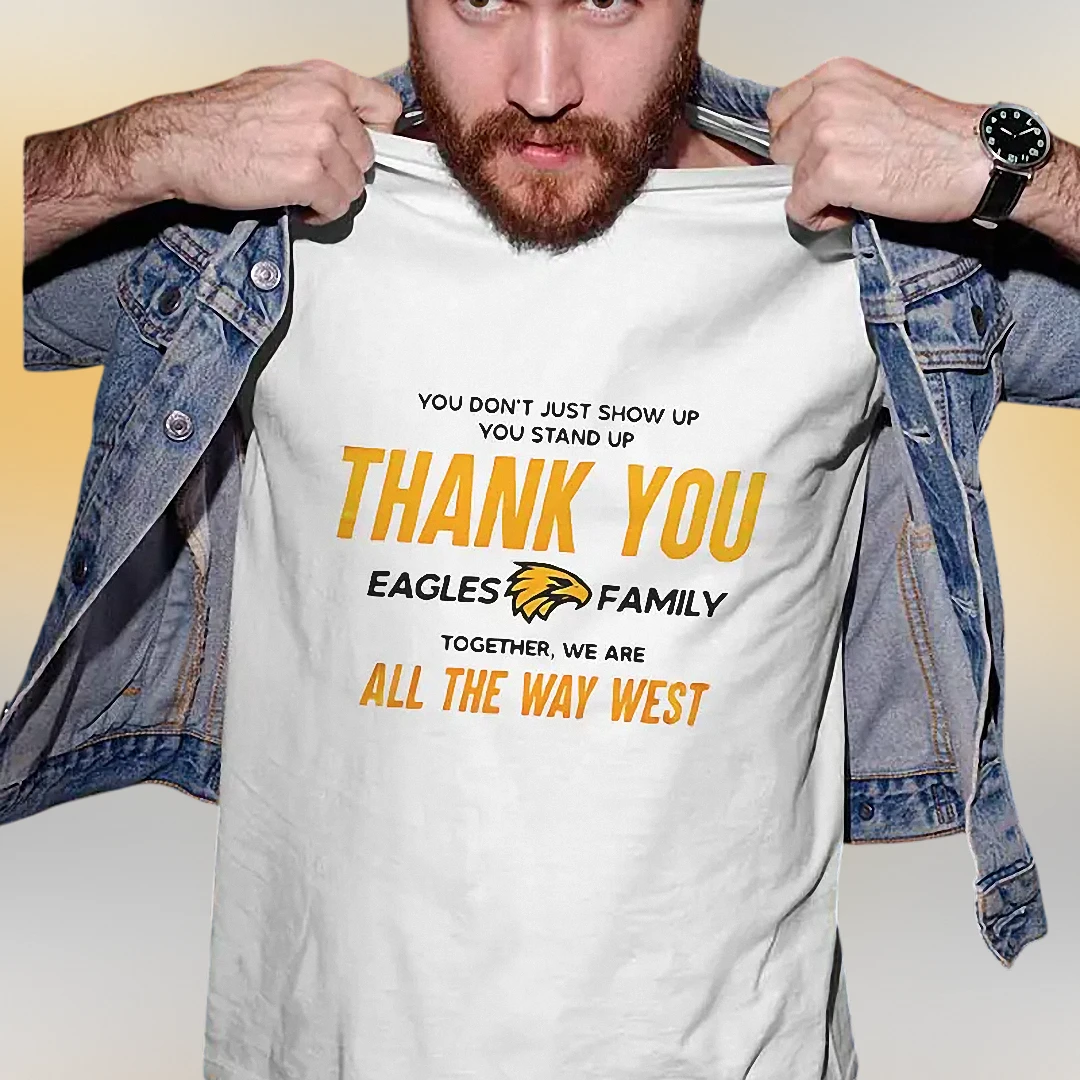 Eagles Family Shirt Thank You Eagles Together We Are All The Way West Tee, Game Day Football Fan Gift