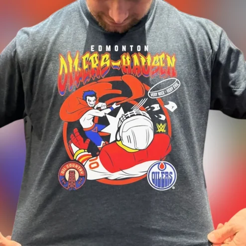 Edmonton Oilers Danhausen Very Nice Very Evil Oil Country Tee