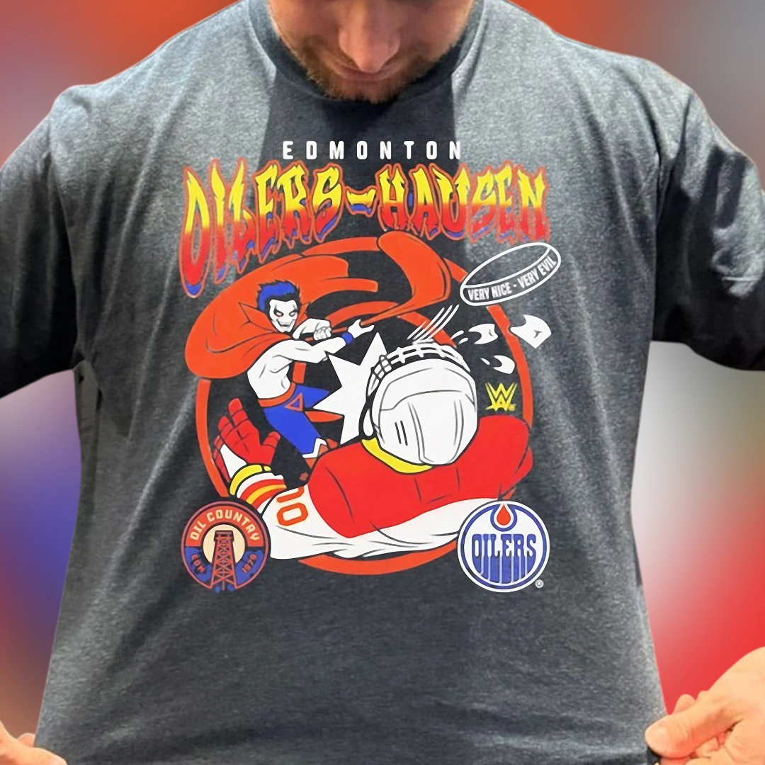Edmonton Oilers Danhausen Very Nice Very Evil Oil Country Tee