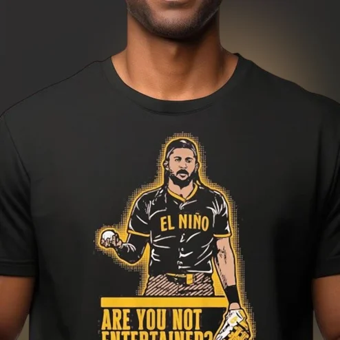 El Niño Are You Not Entertained Tee Fernando Tatis Jr Baseball Graphic T-Shirt Gift for Padres Fans