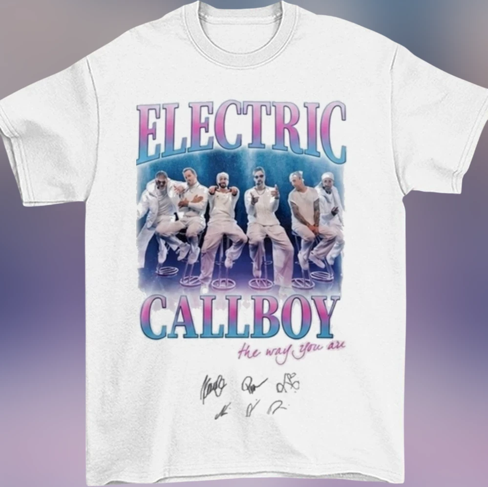 Electric Callboy The Way You Are Tee Vintage Band Graphic Shirt with Signatures