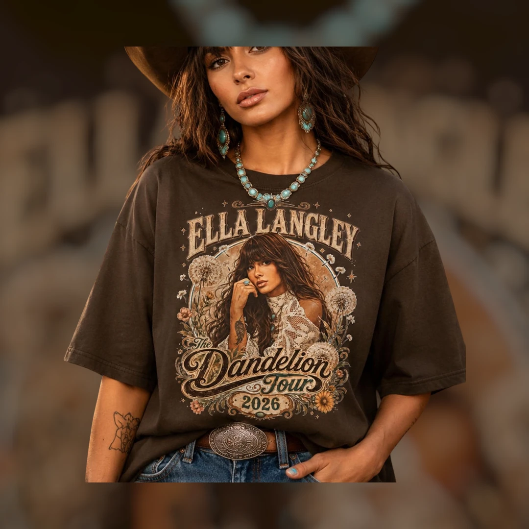 Ella Langley Dandelion Tour 2026 Tee Vintage Western Country Concert Graphic Shirt