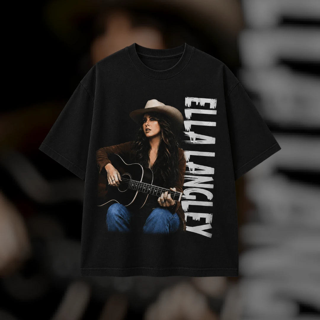 Ella Langley Graphic Tee Vintage Western Country Concert Unisex Gift for Music Fans
