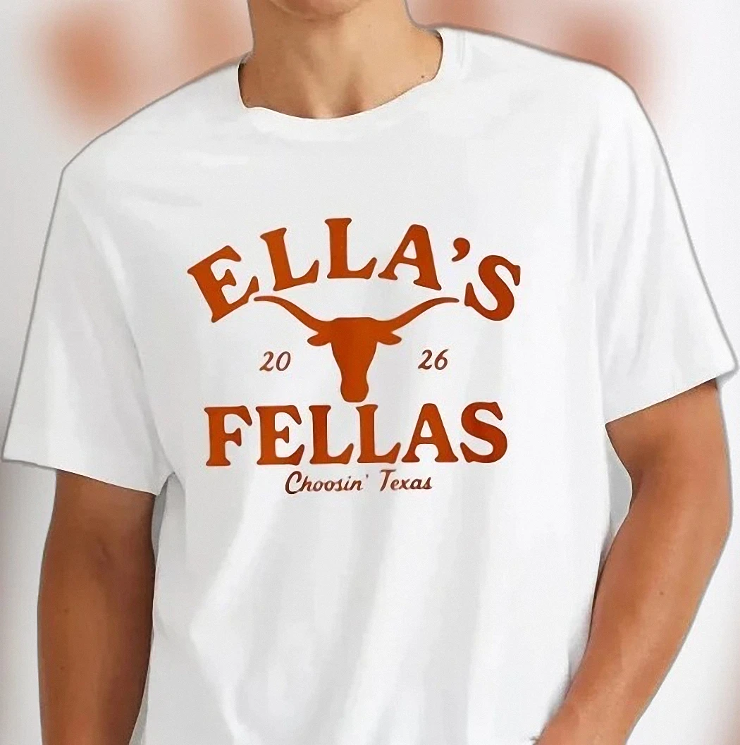 Ella's Fellas Choosin' Texas Longhorn Graphic Tee Western Country Music Concert Shirt