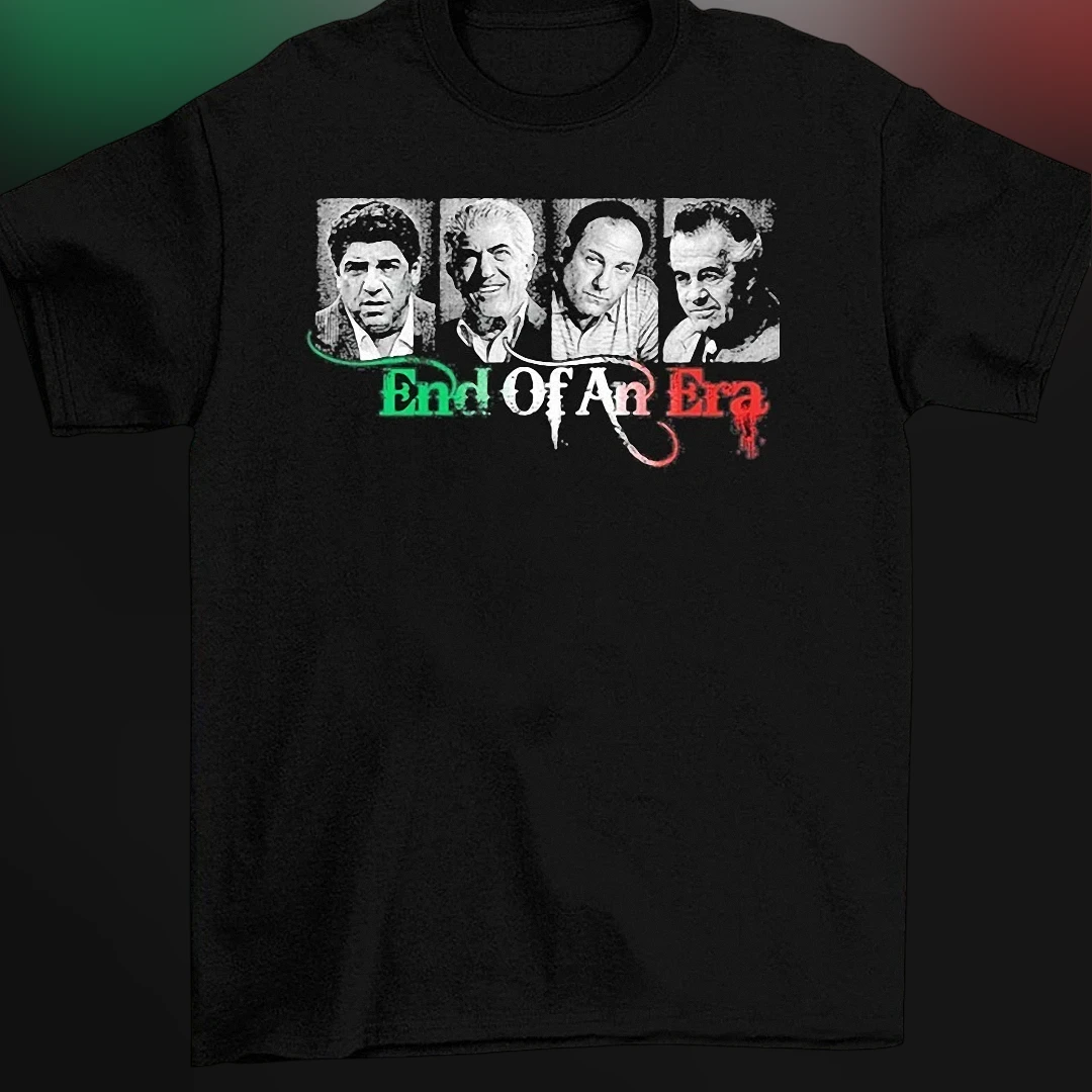 End Of An Era The Sopranos Cast Graphic Tee Vintage Mafia TV Show Fan Shirt