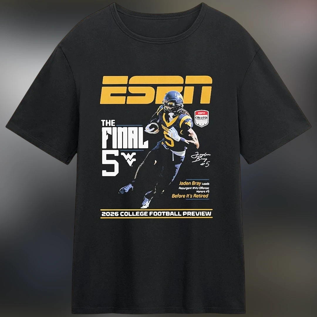 ESPN The Final 5 2026 College Football Preview Tee, Vintage Sports Graphic T-Shirt for Fans