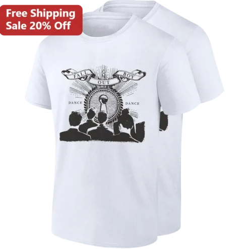 Fall Out Boy Dance Dance Vintage Rock Band Graphic Tee Gift for Emo Pop Punk Music Fans