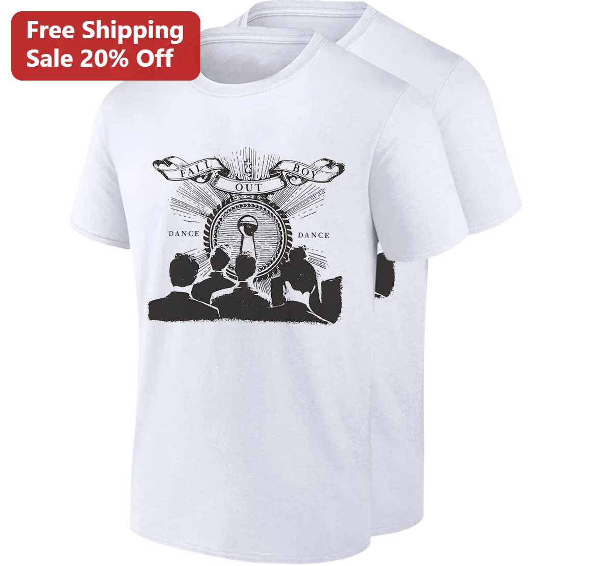 Fall Out Boy Dance Dance Vintage Rock Band Graphic Tee Gift for Emo Pop Punk Music Fans