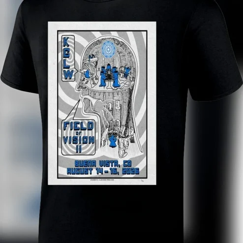 Field of Vision II KGLW Buena Vista CO August 14-16 2026 Tee King Gizzard and the Lizard Wizard Concert Souvenir Shirt