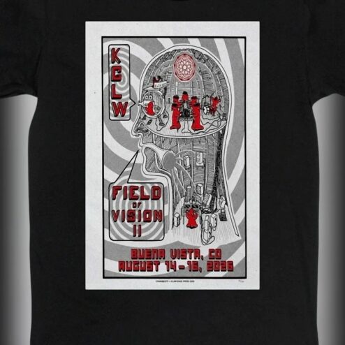 Field of Vision II KGLW Buena Vista CO August 14-16 2026 Tee, Psychedelic Rock Concert Festival Graphic Shirt