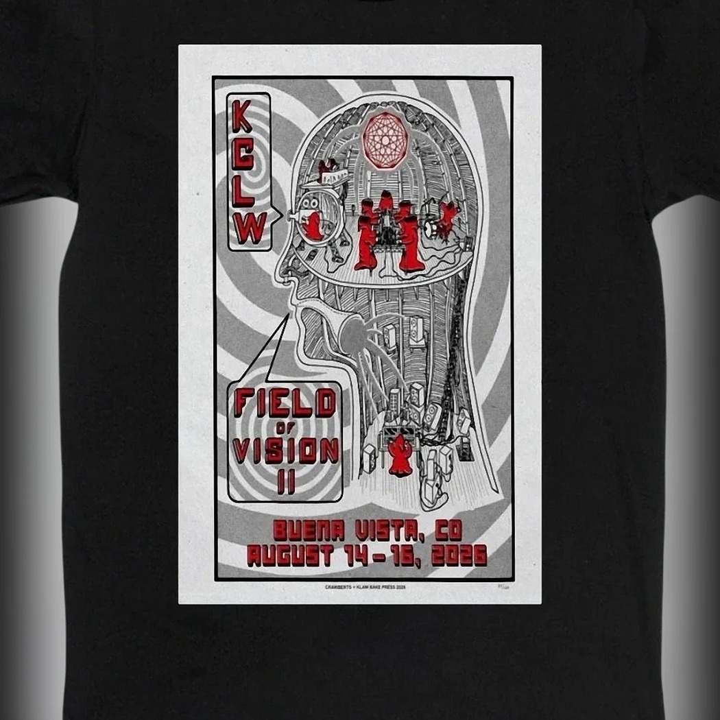 Field of Vision II KGLW Buena Vista CO August 14-16 2026 Tee, Psychedelic Rock Concert Festival Graphic Shirt