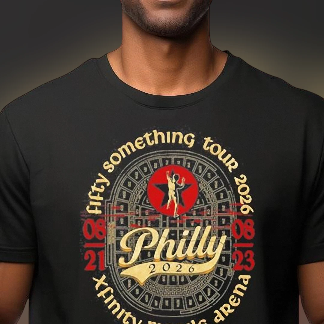 Fifty Something Tour 2026 Philly Xfinity Tee, Vintage Concert Tour Commemorative Music Fan T-Shirt