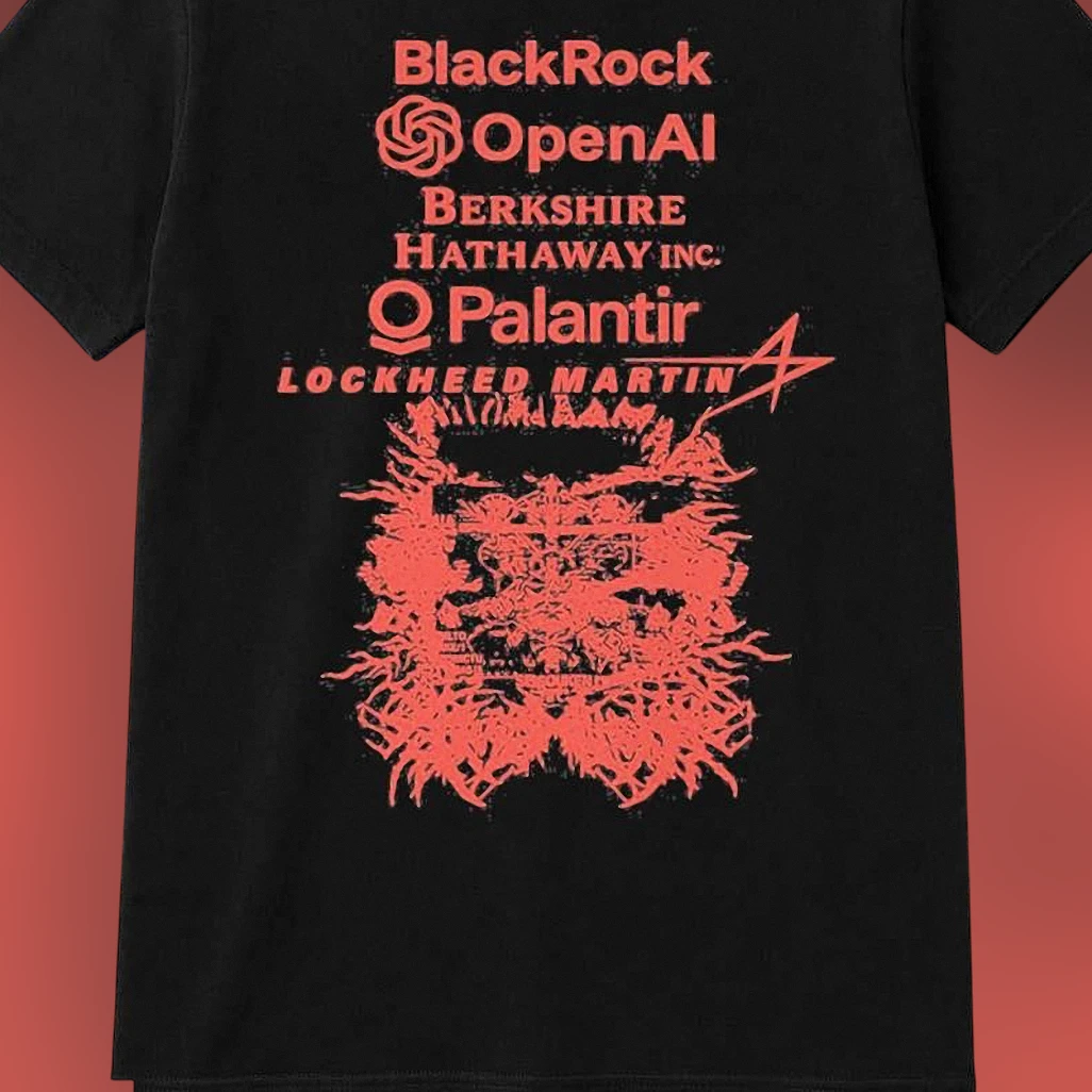 Finance Meme Tee AI Defense Stock Market Commentary Shirt Palantir Lockheed BlackRock Investor Gift