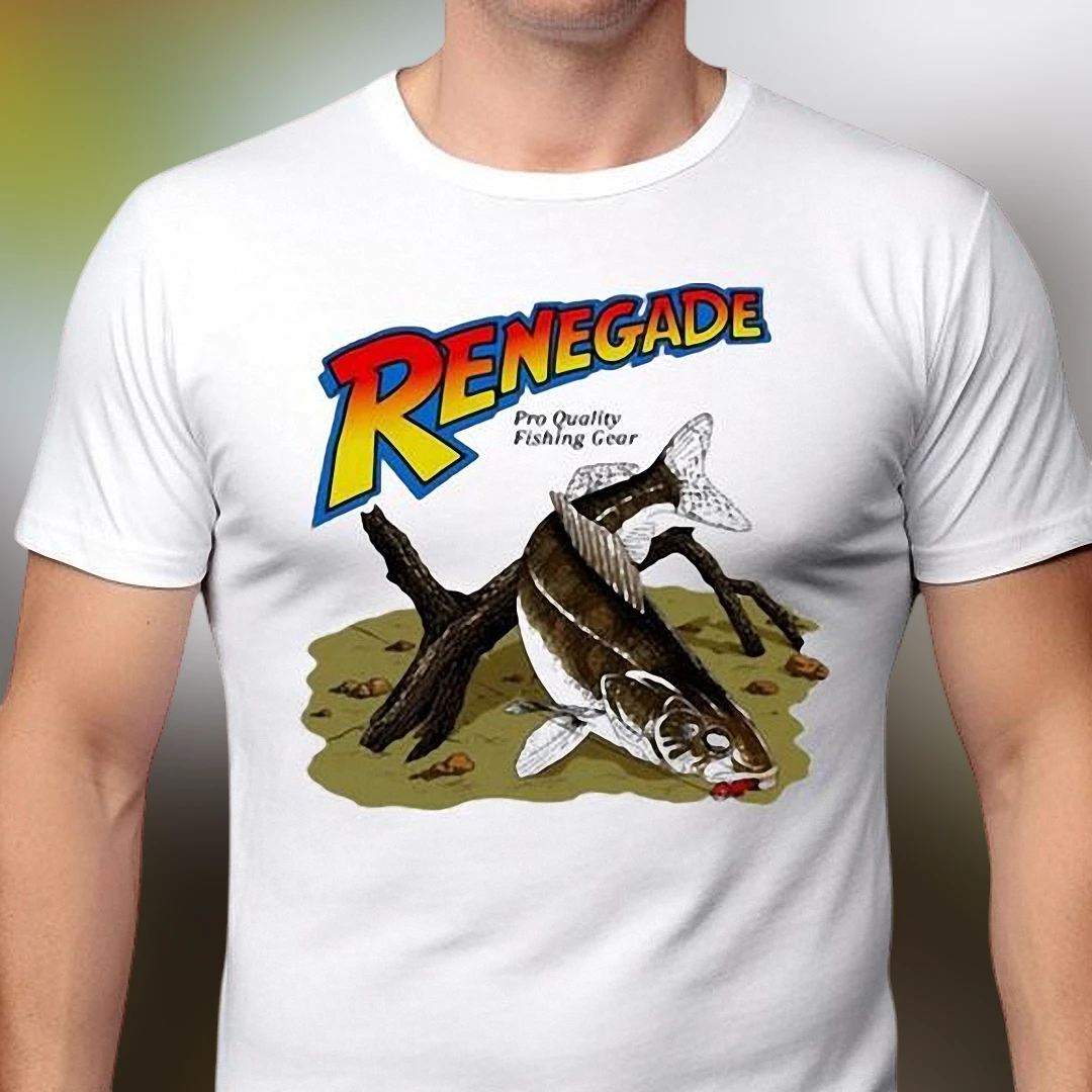 Fishing Graphic Tee Renegade Pro Quality Snook Vintage Saltwater Angler Shirt for Men