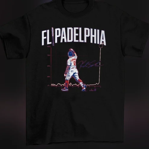 FLIPADELPHIA Tee Kyle Schwarber Baseball Fan Graphic Shirt