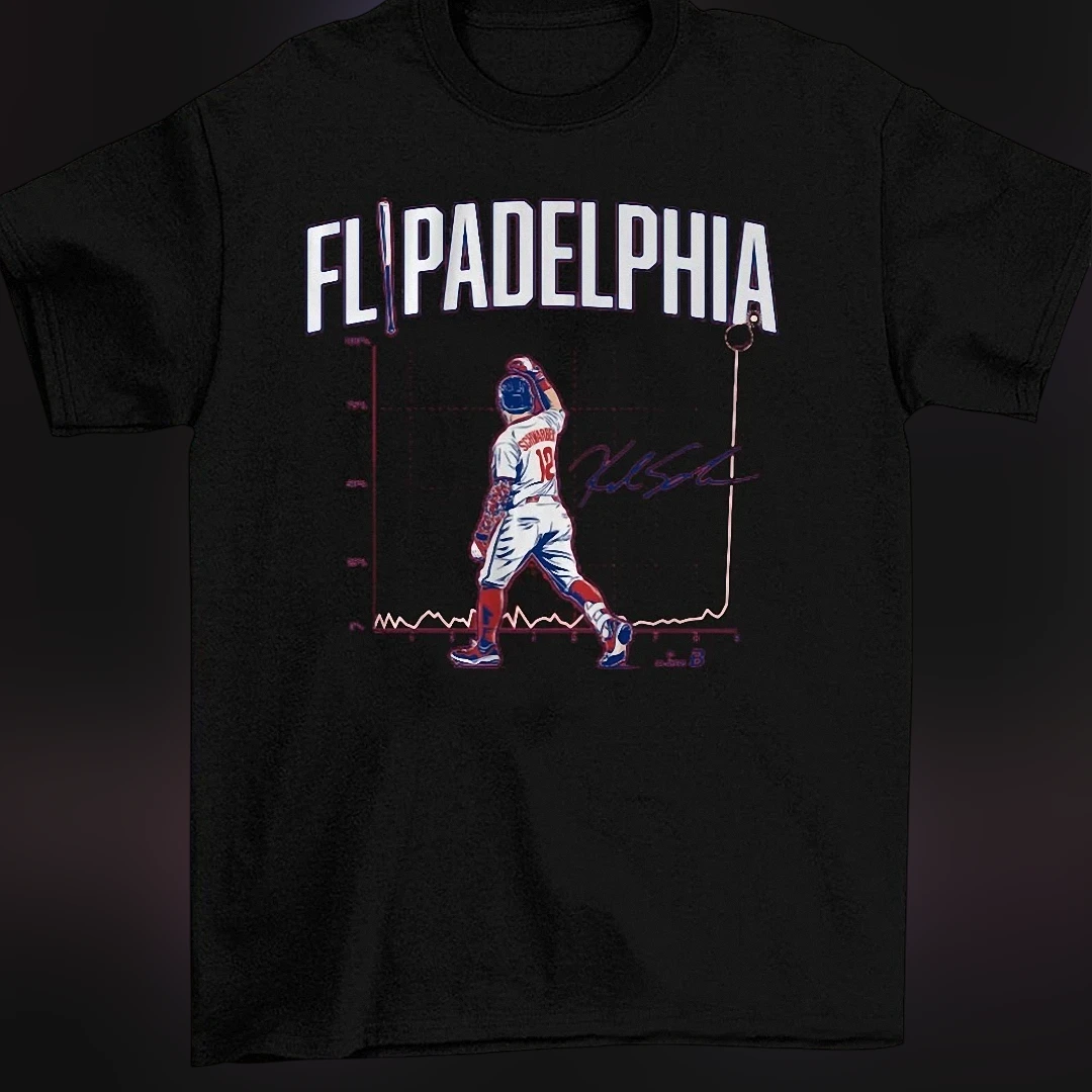 FLIPADELPHIA Tee Kyle Schwarber Baseball Fan Graphic Shirt