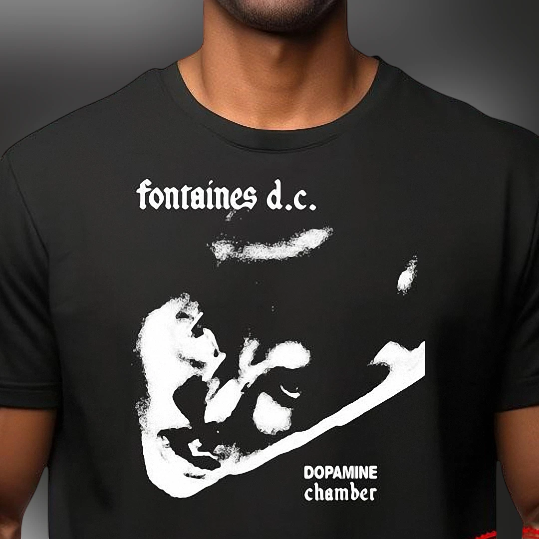 Fontaines D.C. Dopamine Chamber Tee, Post-Punk Indie Rock Band Merch Graphic Shirt