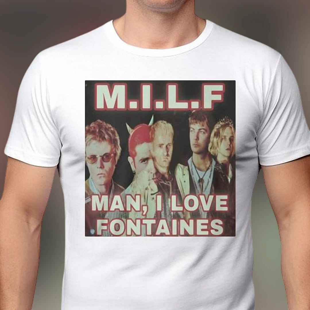 Fontaines D.C. MILF Man I Love Fontaines Tee Vintage Indie Rock Band Graphic Shirt for Fans