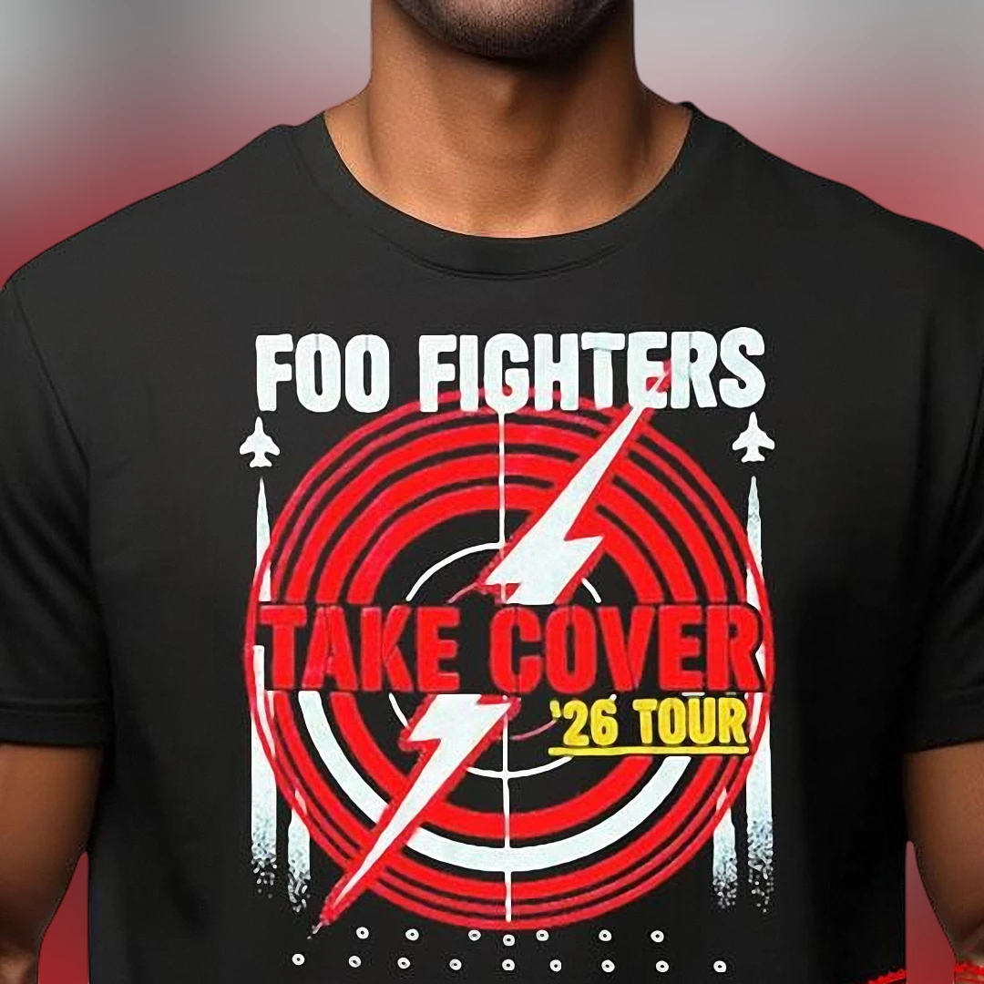 Foo Fighters Take Cover '26 Tour Tee, Rock Band Concert Graphic T-Shirt Gift