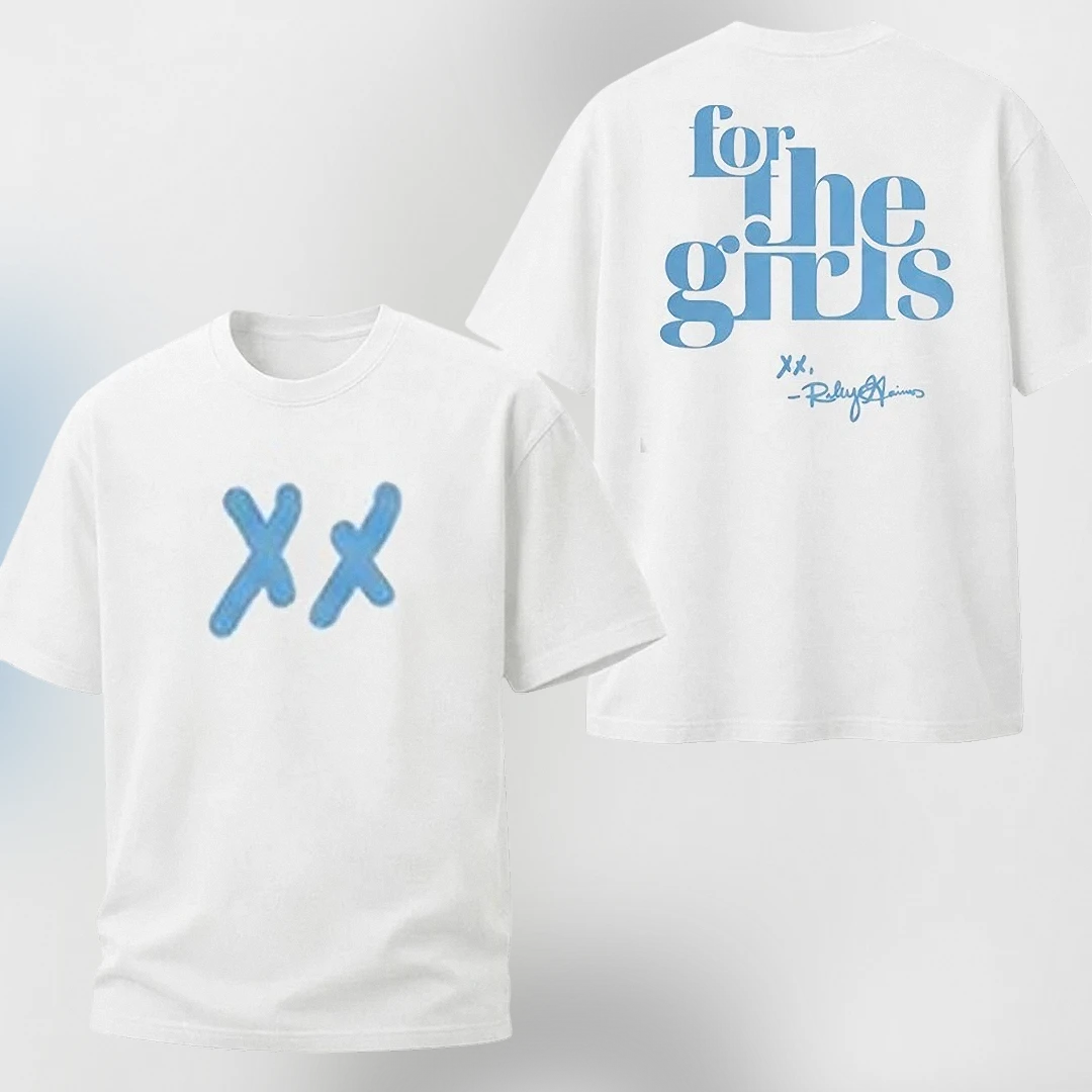 For The Girls XX Tee Aesthetic Casual Slogan Shirt Rally Haims Signature Graphic Tee for Women
