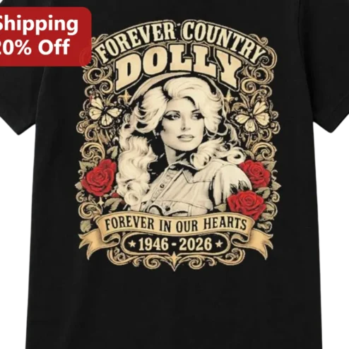 Forever Country Dolly Parton Memorial Tee, Forever in Our Hearts 1946-2026 Vintage Tribute Gift for Country Music Fans