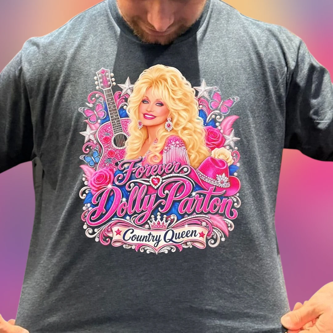 Forever Dolly Parton Country Queen Tee, Vintage Western Music Graphic T-Shirt Gift for Fans