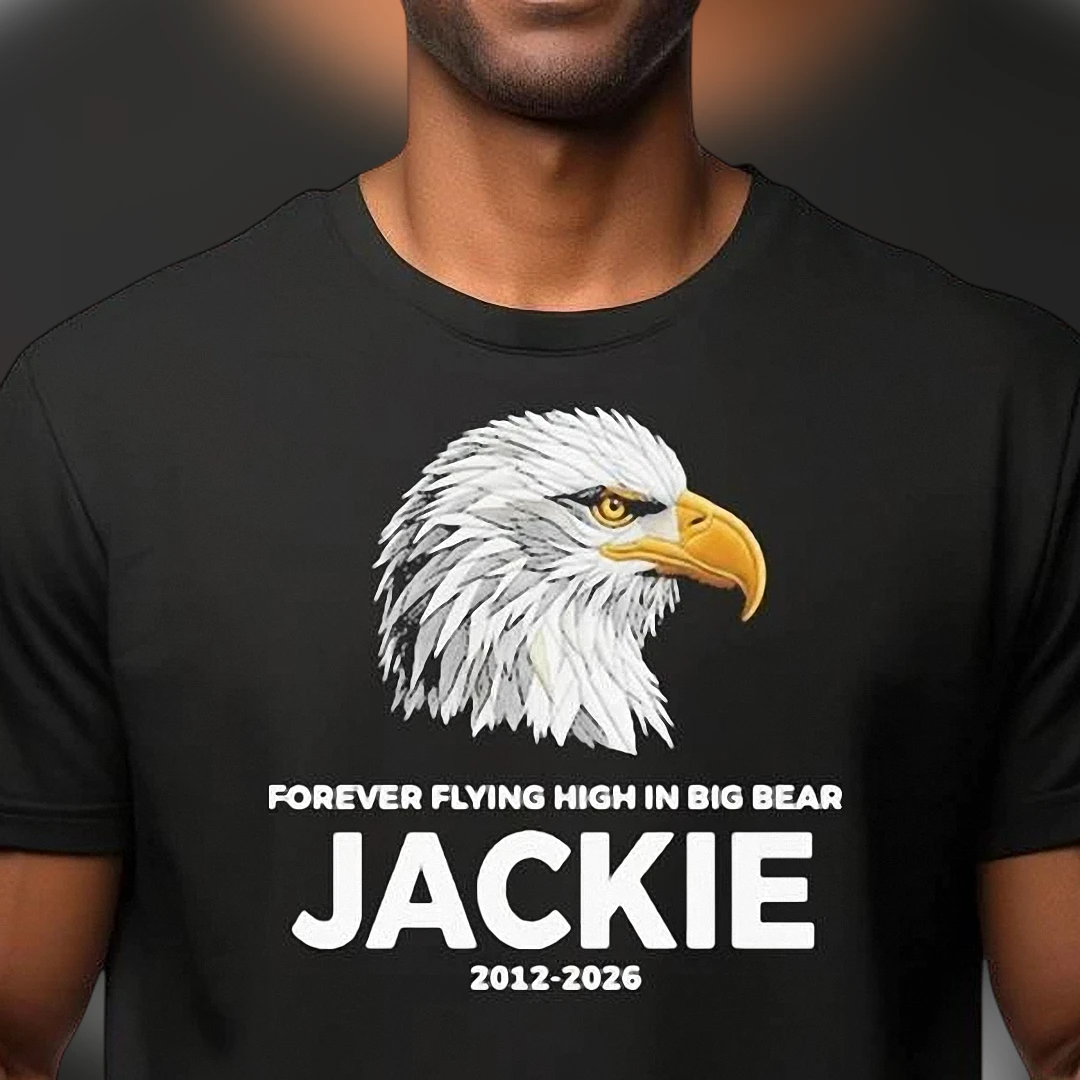 Forever Flying High In Big Bear Bald Eagle Tee, Personalized Wildlife Memorial Shirt