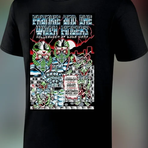 Frankie and the Witch Fingers Hollerween at Baba Yaga Tee, Retro Psych Rock Band Graphic T-Shirt