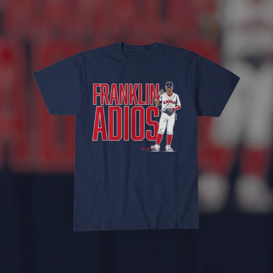 Franklin Adios Baseball Tee Farewell Sports Fan Graphic T-Shirt