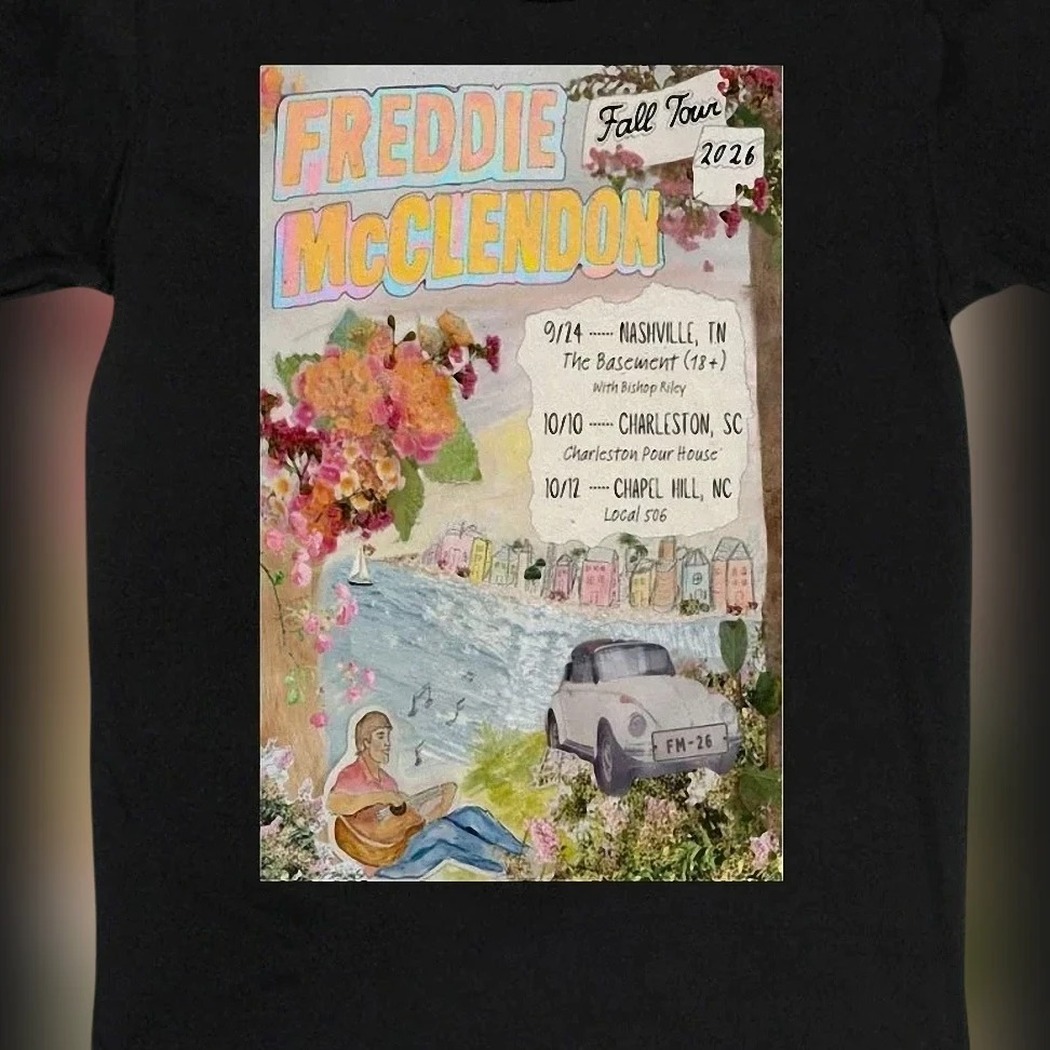 Freddie McClendon Fall Tour 2026 Tee Vintage Concert Poster Graphic Shirt, Indie Music Live Tour Merch Souvenir