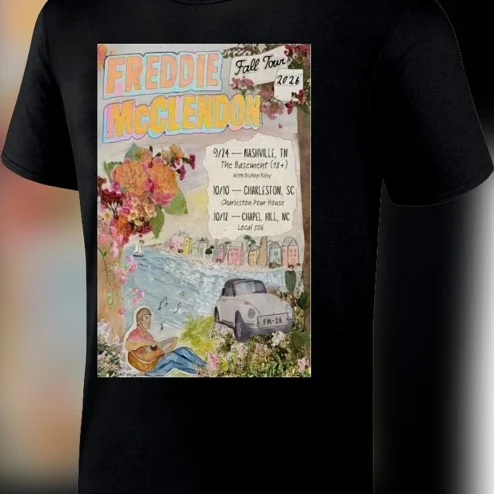 Freddie McClendon Fall Tour 2026 Tee Vintage Concert Poster Graphic Shirt Music Fan Gift