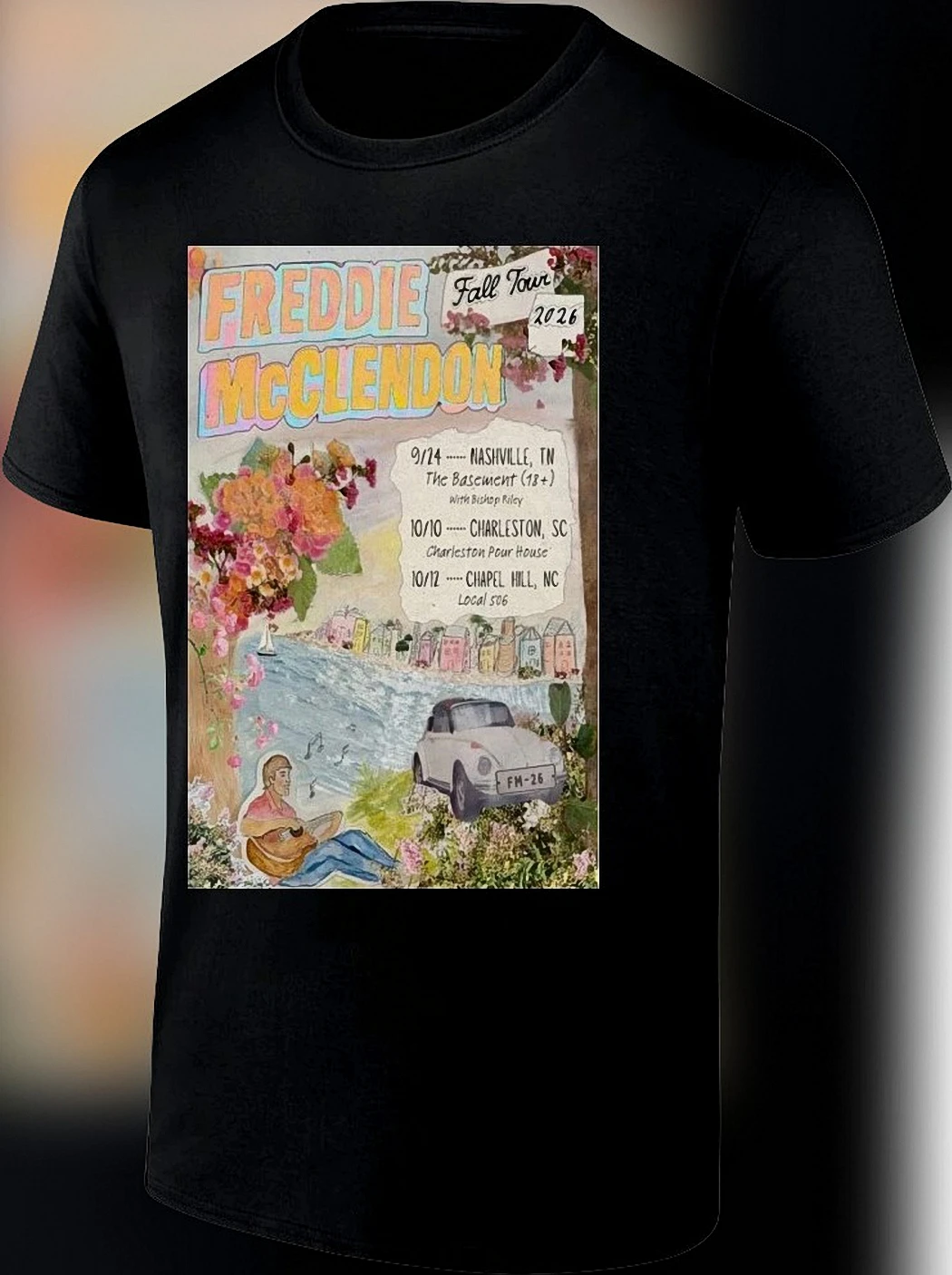 Freddie McClendon Fall Tour 2026 Tee Vintage Concert Poster Graphic Shirt Music Fan Gift