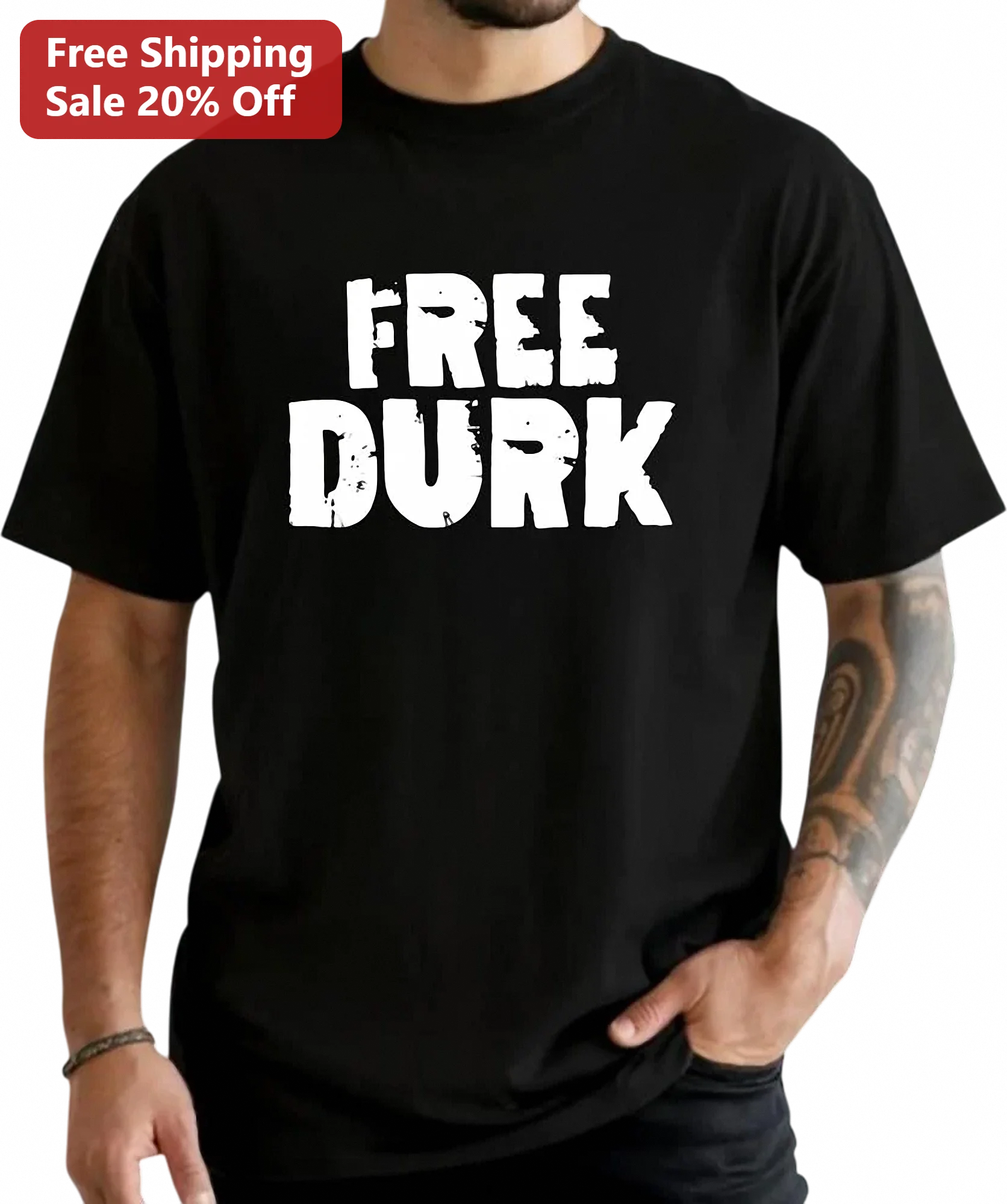 Free Durk Lil Durk Supporter Graphic Tee, Hip Hop Rap Music Streetwear Shirt Gift for Fans