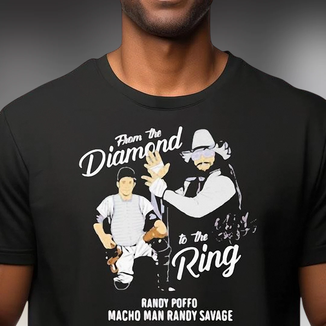 From the Diamond to the Ring Randy Savage Tee, Retro Randy Poffo Wrestling Graphic T-Shirt Gift for Fans