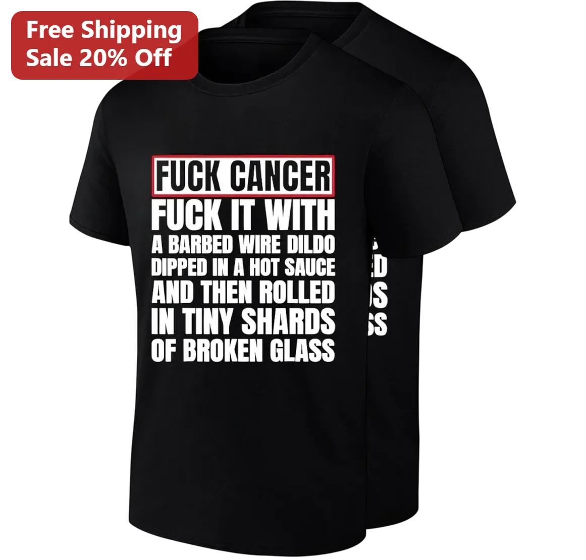 Fuck Cancer Barbed Wire Dark Humor Tee, Edgy Cancer Awareness Statement Shirt Gift for Survivors and Supporters